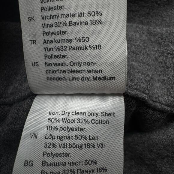 NWT COS Boiled Wool Barrel-leg Trousers - Picture 10 of 12